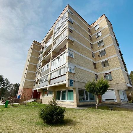 Erdvus Butas Su Balkonu Salia Ezero Ir Stadiono Visaginas Εξωτερικό φωτογραφία